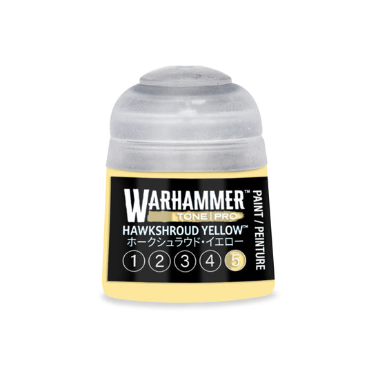 Games Workshop Warhammer Tone Pro Paint Hawkshroud Yellow 5 12Ml - Citadel Acrylic