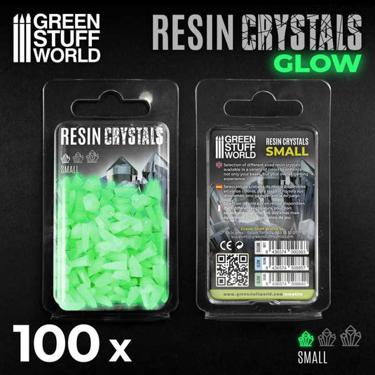 Green Stuff World for Models and Miniatures – Green Glow Resin Crystals – Small 10385 - Cobbco