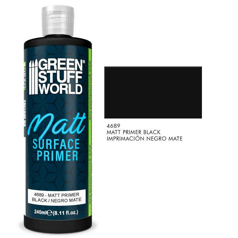 Load image into Gallery viewer, Green Stuff World Matt Surface Primer 240ml - Black - 4689 - Cobbco
