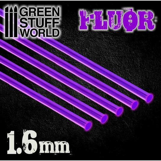 Green Stuff World for Models & Miniatures Acrylic Rods - Round 1.6 mm Fluor Purple 10579