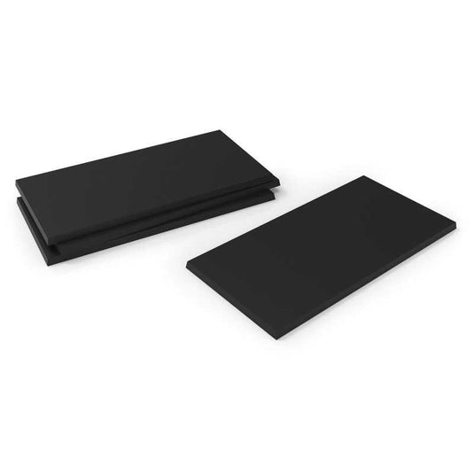 Green Stuff World 100x50mm Rectangular Plastic Bases - Black 9834 - Cobbco