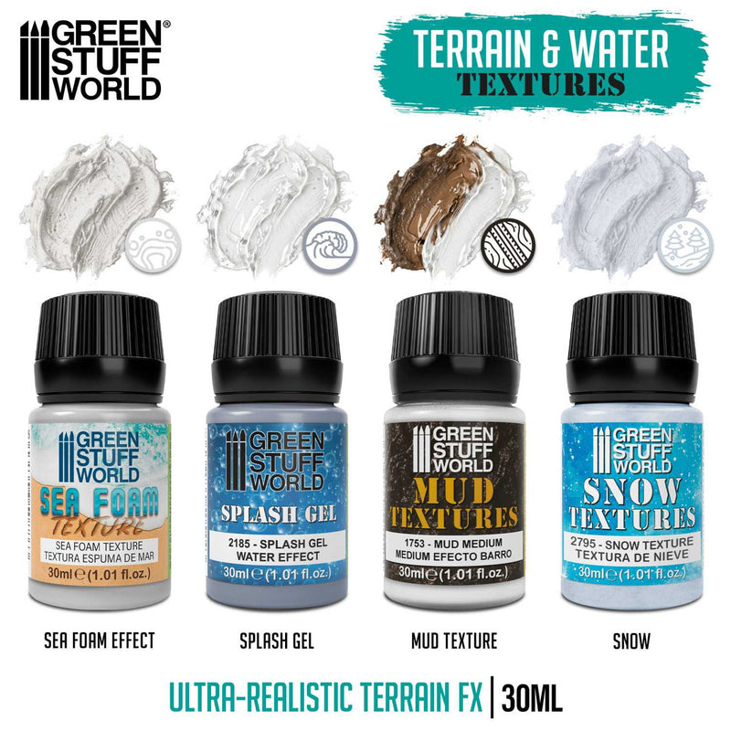 Load image into Gallery viewer, Green Stuff World Aquatic textures set 30ml for Modeling and Dioramas - Cobbco

