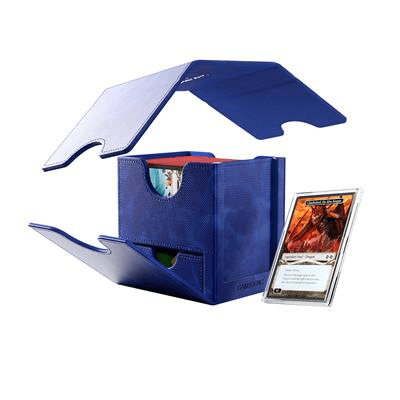 Gamegenic Sidekick Pro 100+ XL Convertible - Premium Deck Box with Card Display Blue - Cobbco