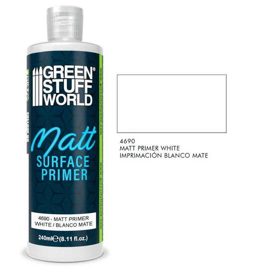 Green Stuff World Matt Surface Primer 240ml - White 4690 - Cobbco