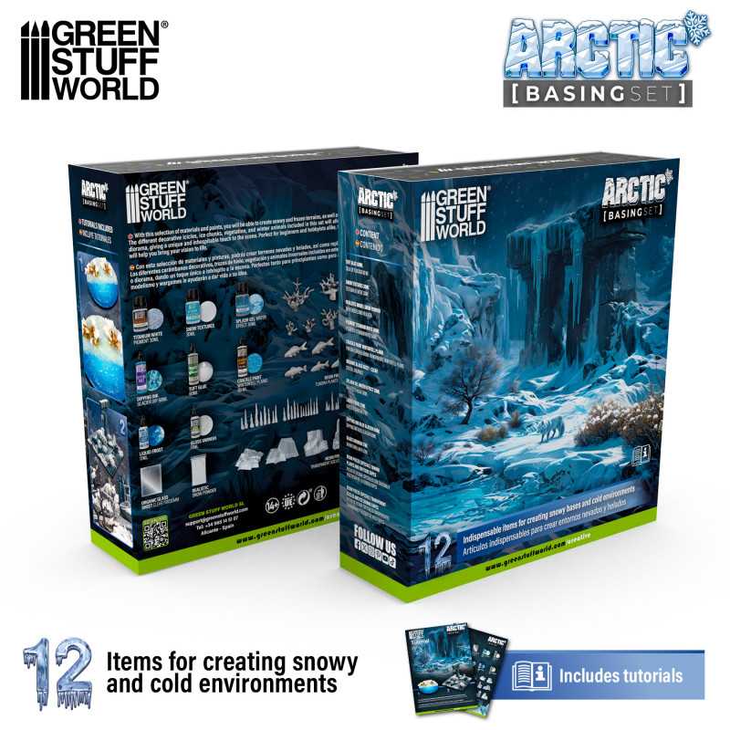 Load image into Gallery viewer, Green Stuff World for Models &amp; Miniatures Basing Set - Arctic 11638
