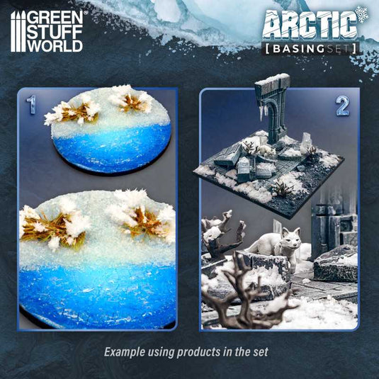 Green Stuff World for Models & Miniatures Basing Set - Arctic 11638