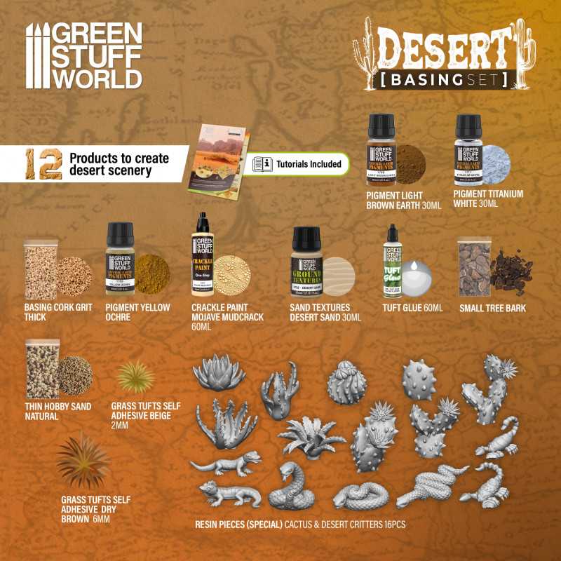 Load image into Gallery viewer, Green Stuff World for Models &amp; Miniatures Basing Set - Desert 11637
