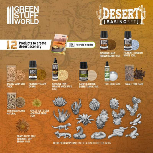 Green Stuff World for Models & Miniatures Basing Set - Desert 11637