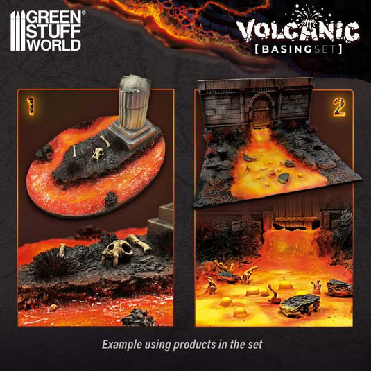 Green Stuff World for Models & Miniatures Basing Set - Volcanic 11643