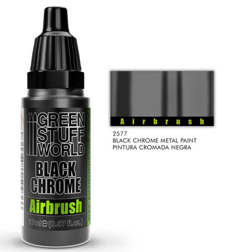 Green Stuff World for Models & Miniatures Black Chrome Paint - Airbrush 2577