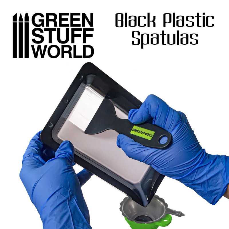 Load image into Gallery viewer, Green Stuff World for Models &amp; Miniatures Black Plastic Spatulas for 3D Printer 3097
