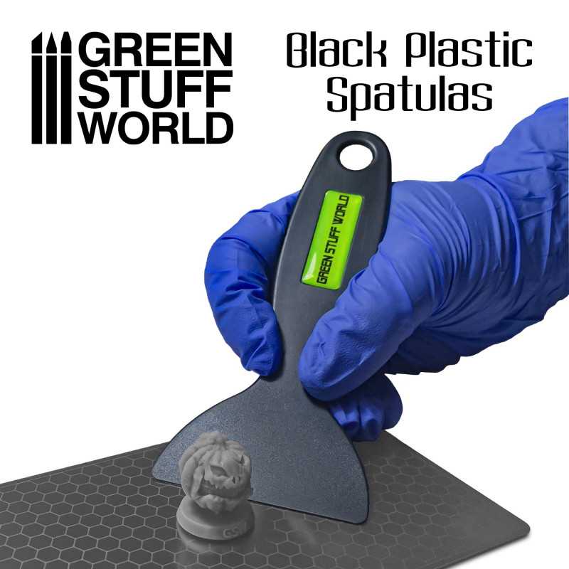 Load image into Gallery viewer, Green Stuff World for Models &amp; Miniatures Black Plastic Spatulas for 3D Printer 3097
