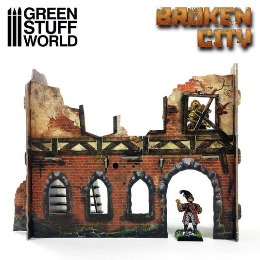 Green Stuff World for Models & Miniatures Broken City - Terrain Set 2428