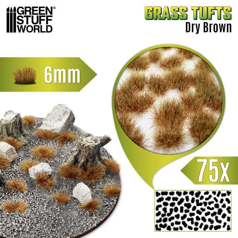 Load image into Gallery viewer, Green Stuff World Static Grass Tufts 6 mm - Dry Brown - 10672 - Cobbco
