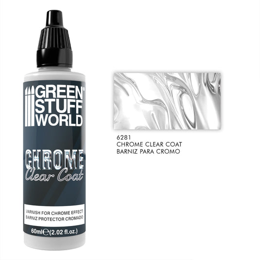 Green Stuff World Chrome Clear Coat 60ml for Modeling and Hobbies - Cobbco
