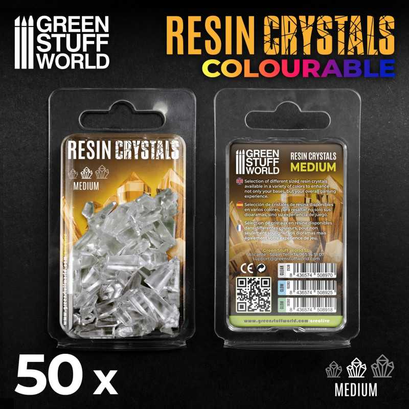 Load image into Gallery viewer, Green Stuff World for Models &amp; Miniatures Clear Resin Crystals – Medium 2538
