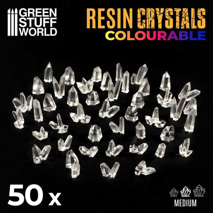 Green Stuff World for Models & Miniatures Clear Resin Crystals – Medium 2538