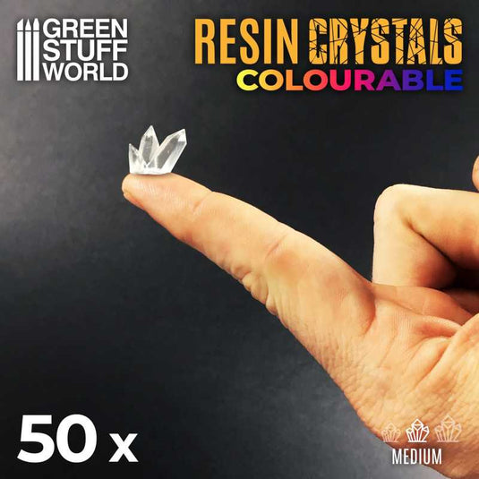 Green Stuff World for Models & Miniatures Clear Resin Crystals – Medium 2538