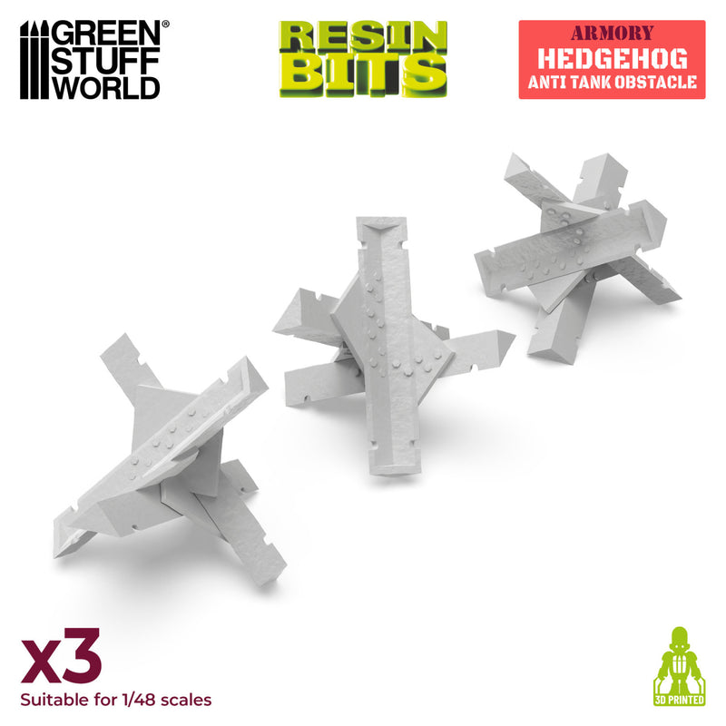 Load image into Gallery viewer, Green Stuff World Czech Hedgehog Anti Tank Obstacle 1:48 - 1:35 - Wargaming - Cobbco
