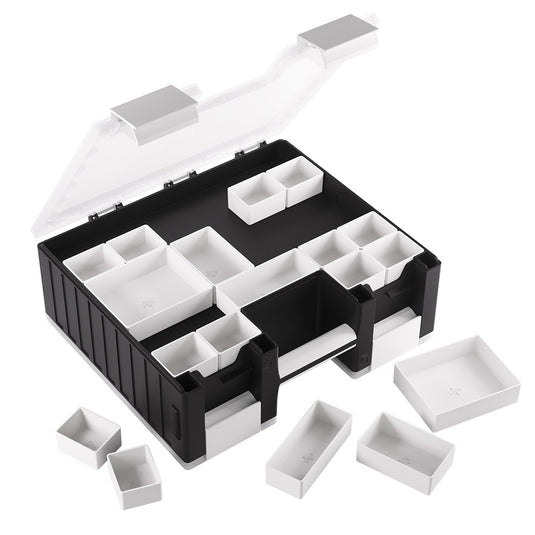 Game Genic Game Castle Black/White/Clear for TCG and CCG - Cobbco