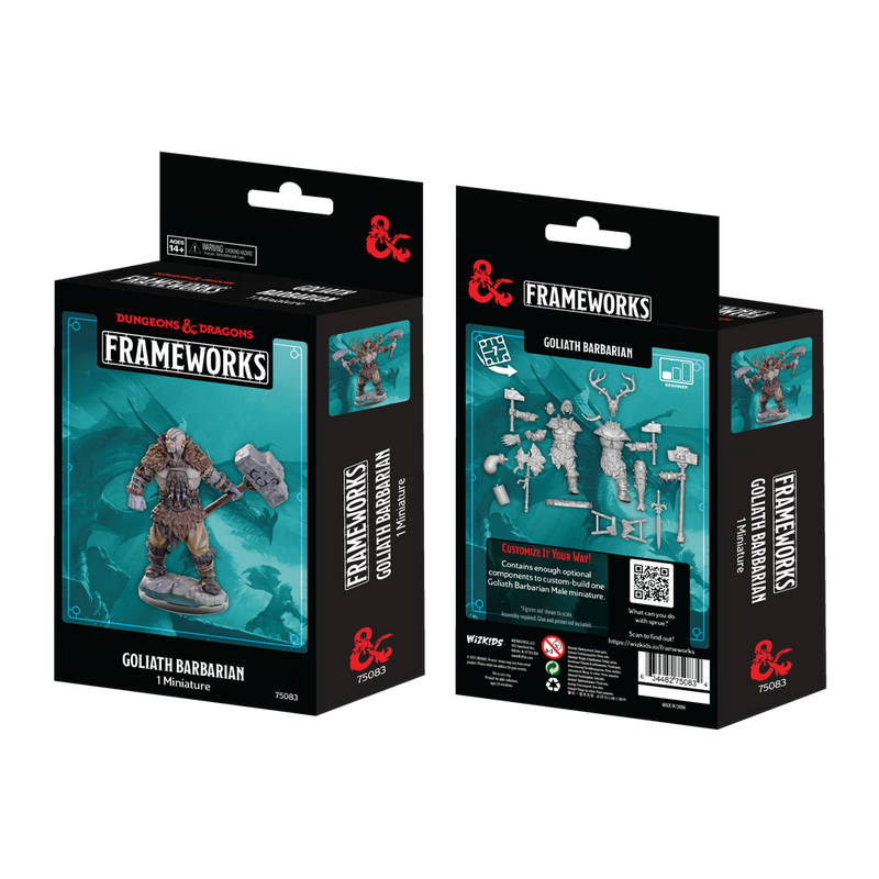 Load image into Gallery viewer, Dungeons &amp; Dragons Frameworks: Goliath Barbarian - Unpainted and Unassembled 75083
