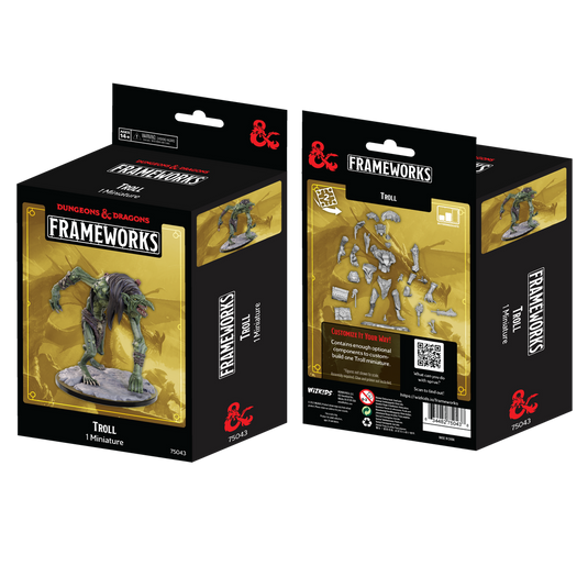 Dungeons & Dragons Frameworks: Troll - Unpainted and Unassembled 75043