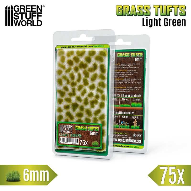 Load image into Gallery viewer, Green Stuff World Static Grass Tufts 6 mm - Light Green - 10674 - Cobbco
