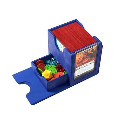Load image into Gallery viewer, Gamegenic Sidekick Pro 100+ XL Convertible - Premium Deck Box with Card Display Blue - Cobbco
