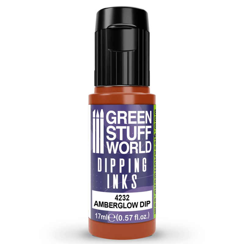 Load image into Gallery viewer, Green Stuff World Dipping ink (Contrast Paint) 17ml - Amberglow Dip 4232 - Cobbco
