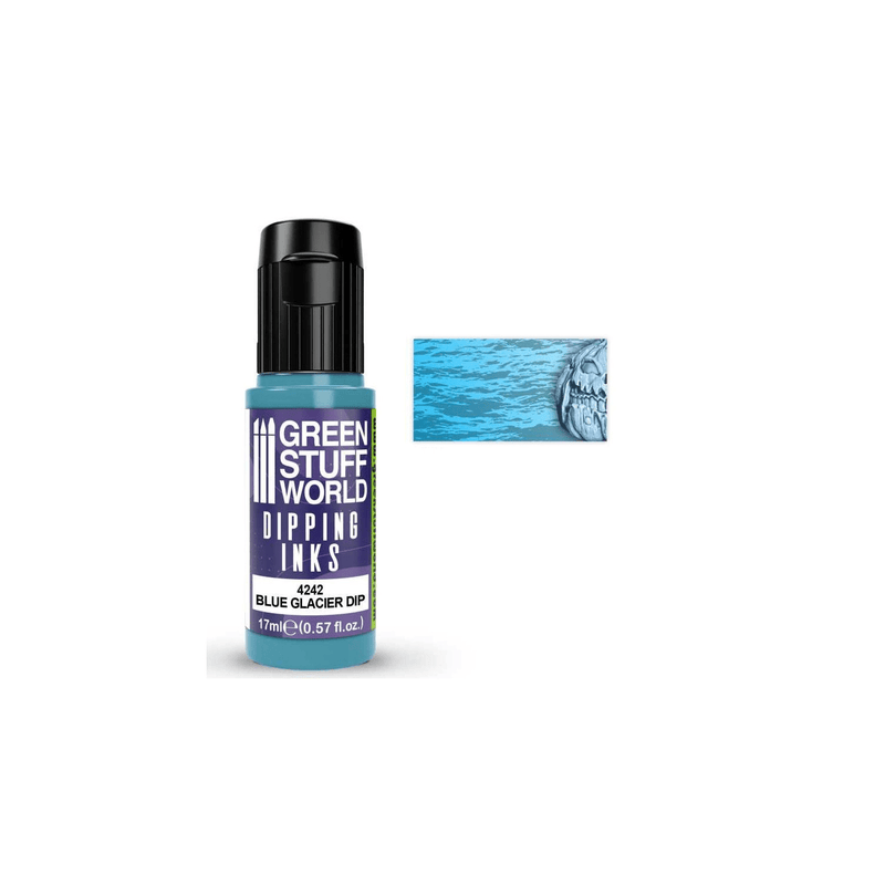 Load image into Gallery viewer, Green Stuff World Dipping ink (Contrast Paint) 17ml - Blue Glacier 4242 - Cobbco
