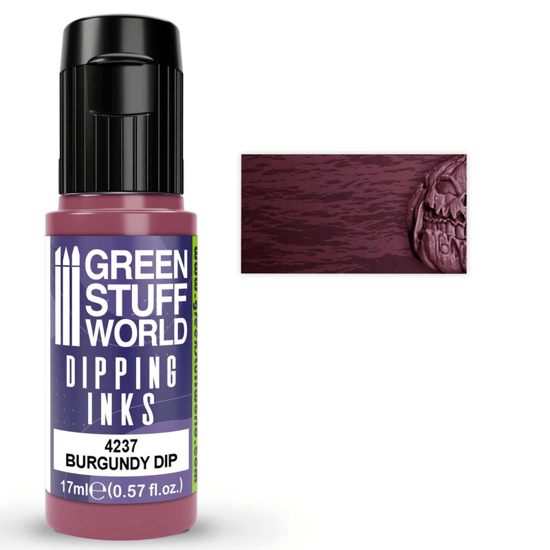 Load image into Gallery viewer, Green Stuff World Dipping ink (Contrast Paint) 17ml - Burgundy 4237 - Cobbco
