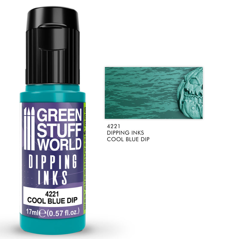 Load image into Gallery viewer, Green Stuff World Dipping ink 17 ml - Cool Blue Dip - Wargaming and Modeling - Cobbco
