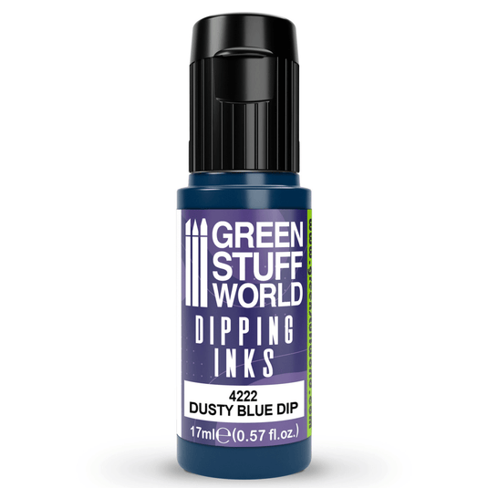 Green Stuff World - 4222 - Dipping ink (Speed Contrast Paint) 17ml - Dusty Blue - Cobbco