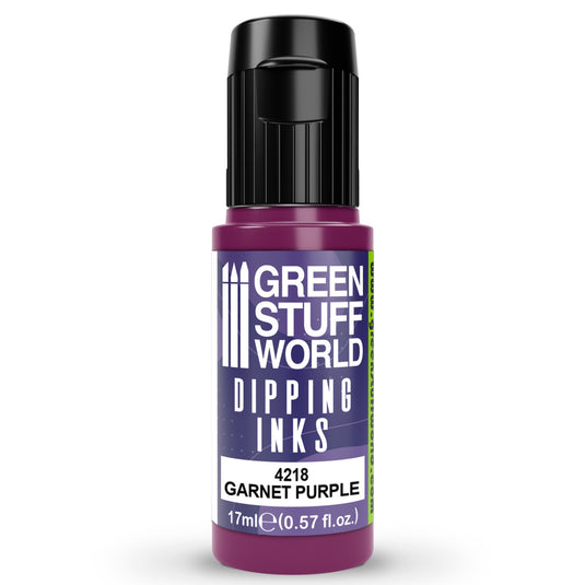 Green Stuff World Dipping ink 17 ml - Garnet Purple Dip - Wargaming and Modeling - Cobbco