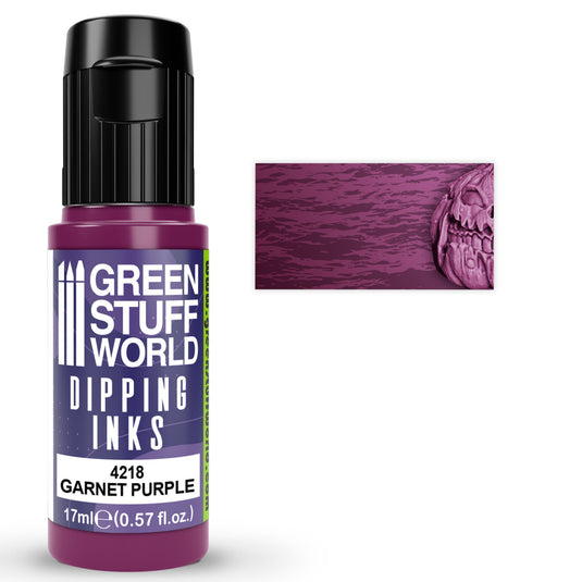 Green Stuff World Dipping ink 17 ml - Garnet Purple Dip - Wargaming and Modeling - Cobbco