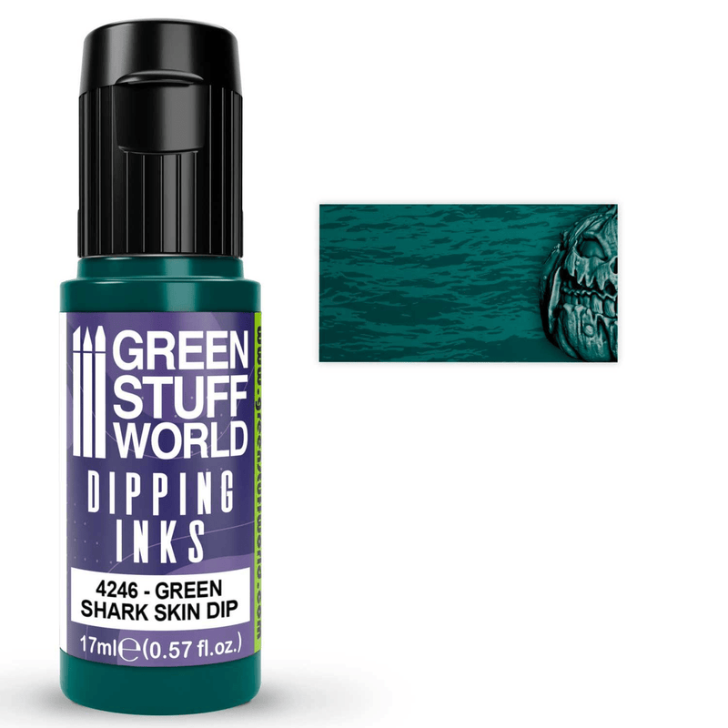 Load image into Gallery viewer, Green Stuff World Dipping ink (Contrast Paint) 17ml - Shark Skin 4246 - Cobbco
