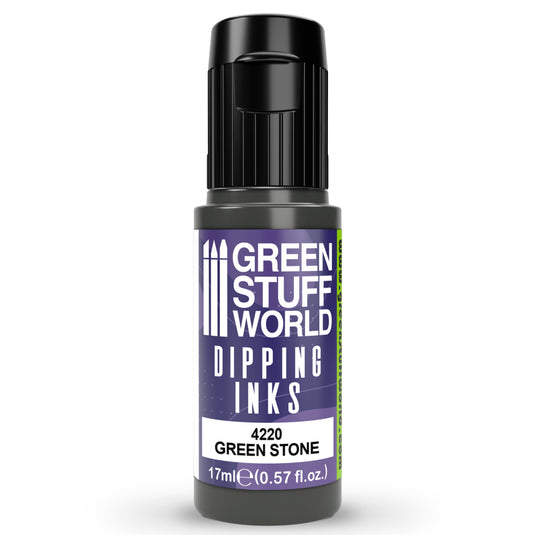 Green Stuff World Dipping ink 17 ml - Green Stone Dip - Wargaming and Modeling - Cobbco