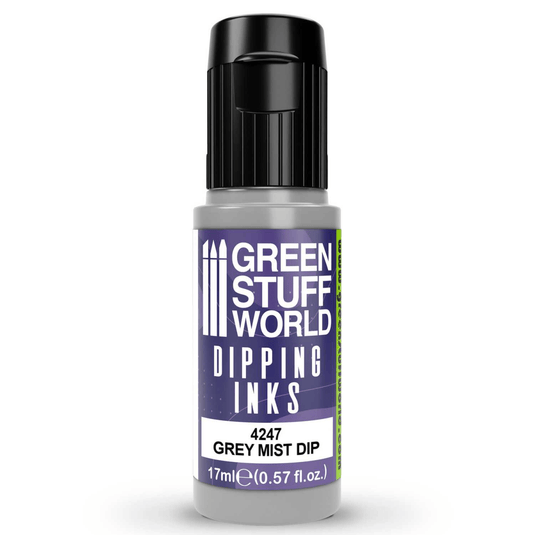 Green Stuff World Dipping ink (Contrast Paint) 17ml - Grey Mist 4247 - Cobbco