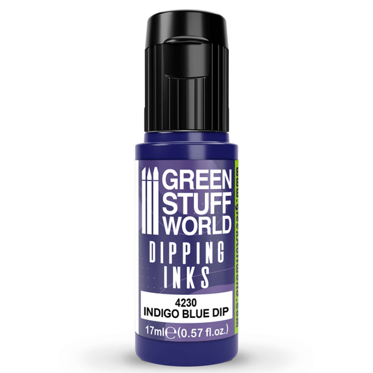 Green Stuff World Dipping ink (Contrast Paint) 17ml - Indigo Blue 4230 - Cobbco