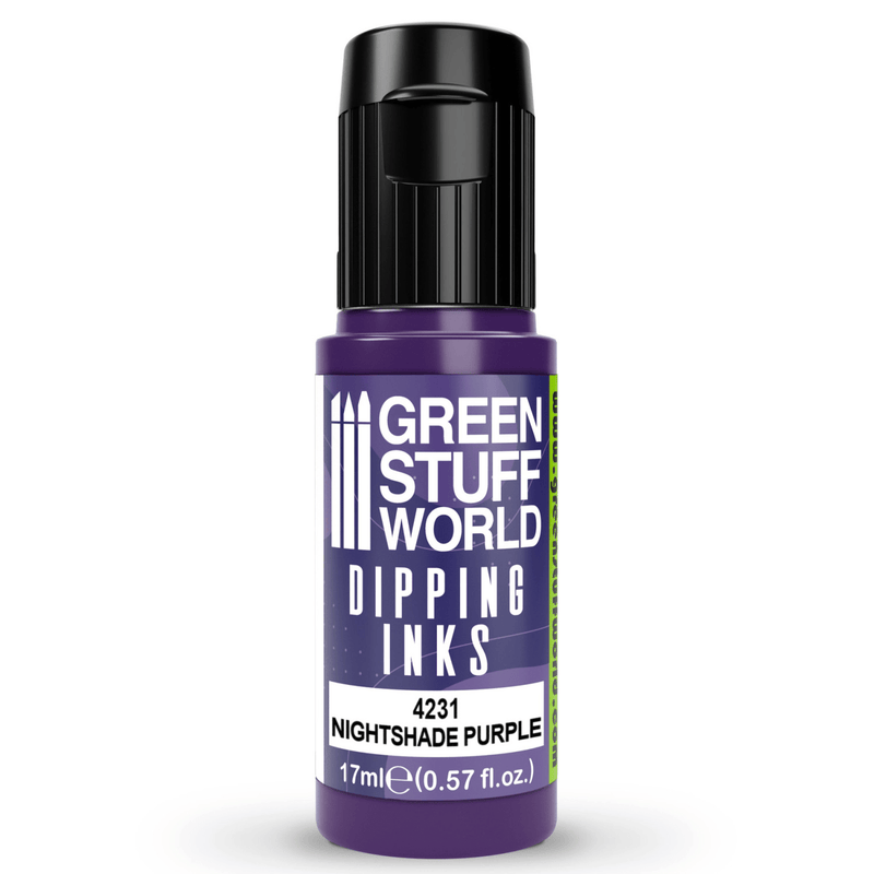 Load image into Gallery viewer, Green Stuff World Dipping ink (Contrast Paint) 17ml - Nightshade Purple 4231 - Cobbco
