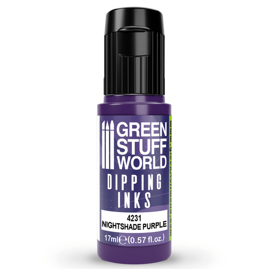 Green Stuff World Dipping ink (Contrast Paint) 17ml - Nightshade Purple 4231 - Cobbco