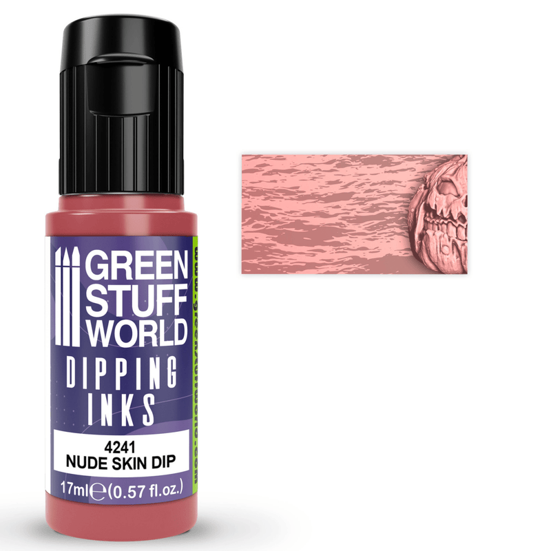 Load image into Gallery viewer, Green Stuff World Dipping ink (Contrast Paint) 17ml - Nude Skin 4241 - Cobbco
