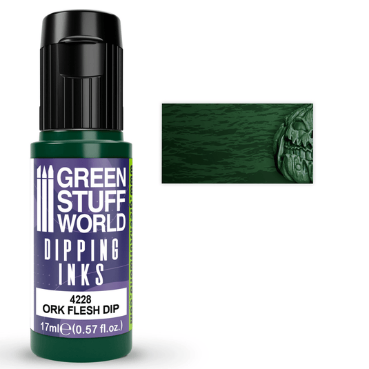 Green Stuff World Dipping ink (Contrast Paint) 17ml - Orc Flesh 4228 - Cobbco