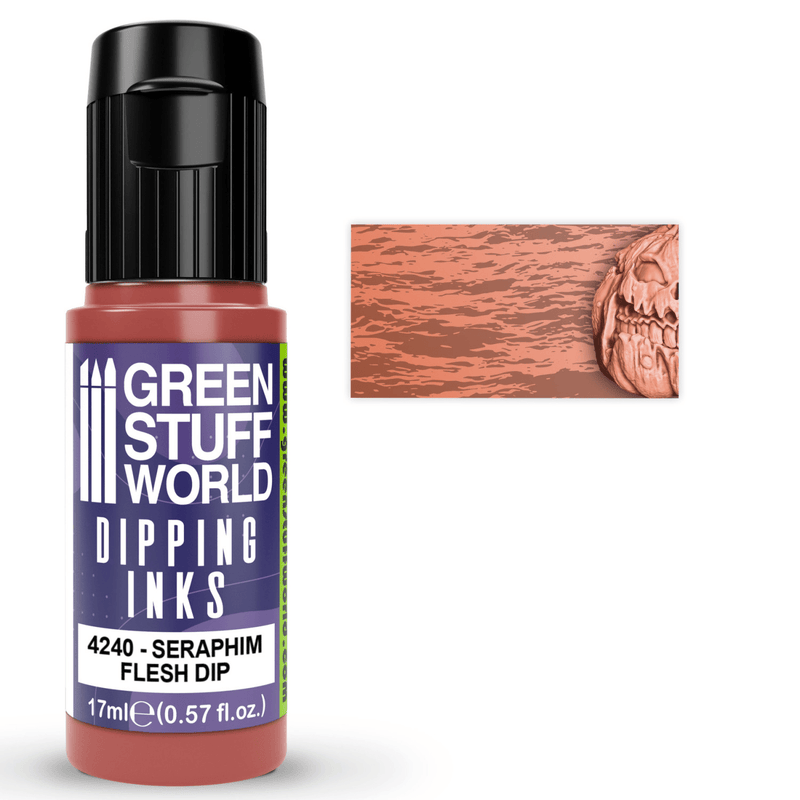 Load image into Gallery viewer, Green Stuff World Dipping ink (Contrast Paint) 17ml - Seraphim Flesh 4240 - Cobbco
