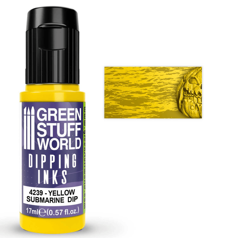 Load image into Gallery viewer, Green Stuff World Dipping ink (Contrast Paint) 17ml - Yellow Submarine 4239 - Cobbco
