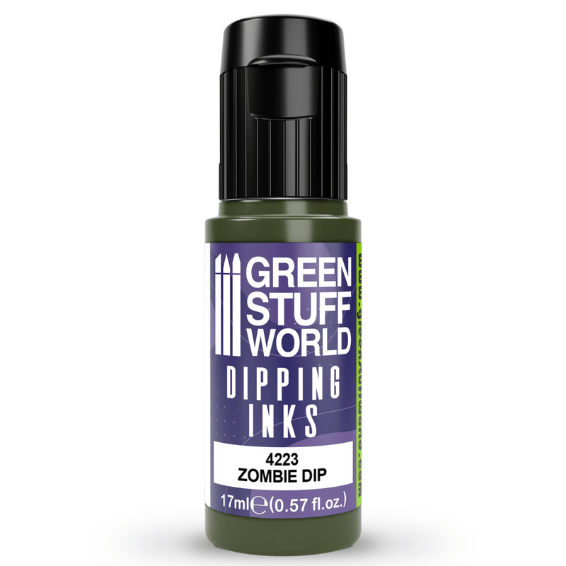 Load image into Gallery viewer, Green Stuff World Dipping ink (Contrast Paint) 17ml - Zombie Dip 4223 - Cobbco
