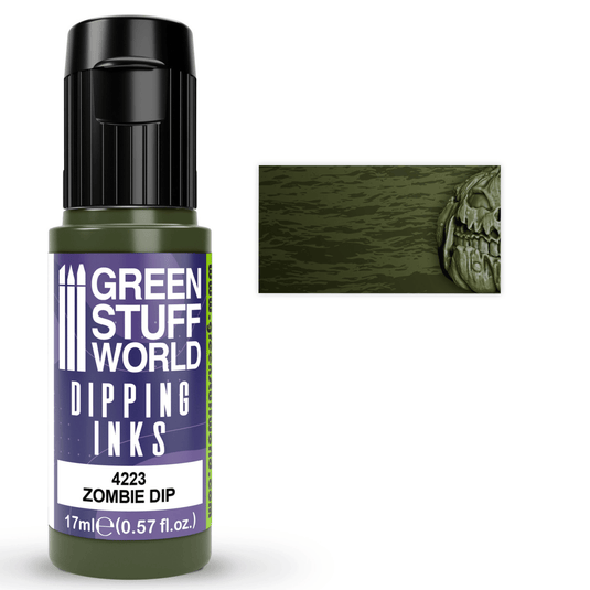 Green Stuff World Dipping ink (Contrast Paint) 17ml - Zombie Dip 4223 - Cobbco