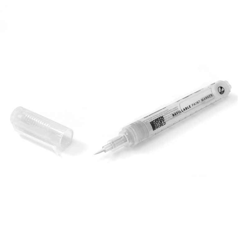 Load image into Gallery viewer, Green Stuff World Refillable Acrylic Paint Marker Size 1 - Detail - Single Marker - for Modeling and Wargaming - Cobbco
