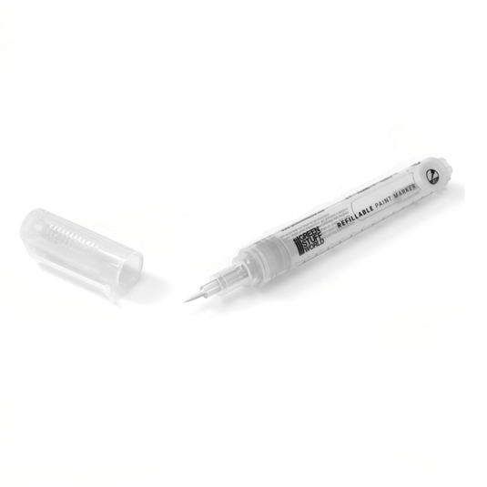 Green Stuff World Refillable Acrylic Paint Marker Size 1 - Detail - Single Marker - for Modeling and Wargaming - Cobbco
