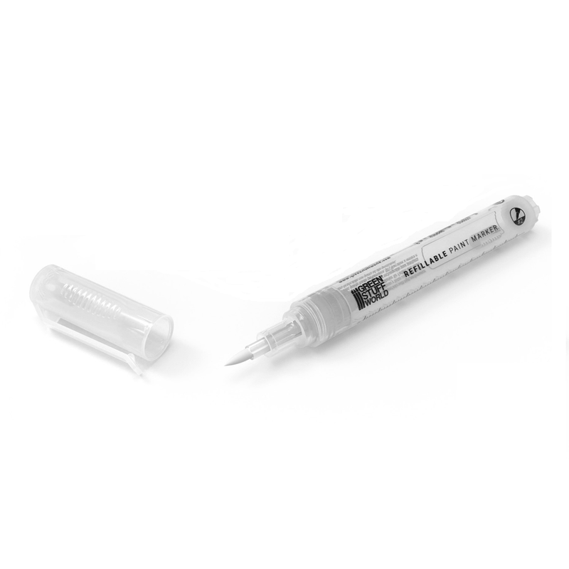 Load image into Gallery viewer, Green Stuff World Refillable Acrylic Paint Marker Size 2 - Single Marker - for Modeling and Wargaming - Cobbco
